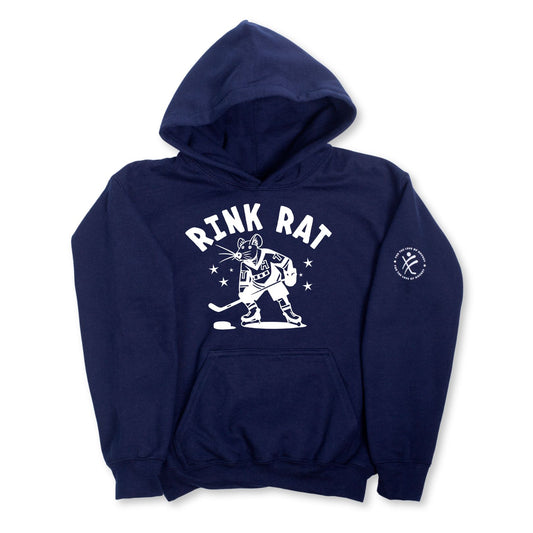 Rink Rat For the Love of Hockey Cloudspun™ 100% Cotton Youth Hoodie