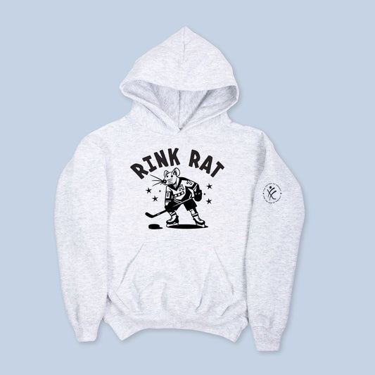 Rink Rat For the Love of Hockey Cloudspun™ 100% Cotton Youth Hoodie