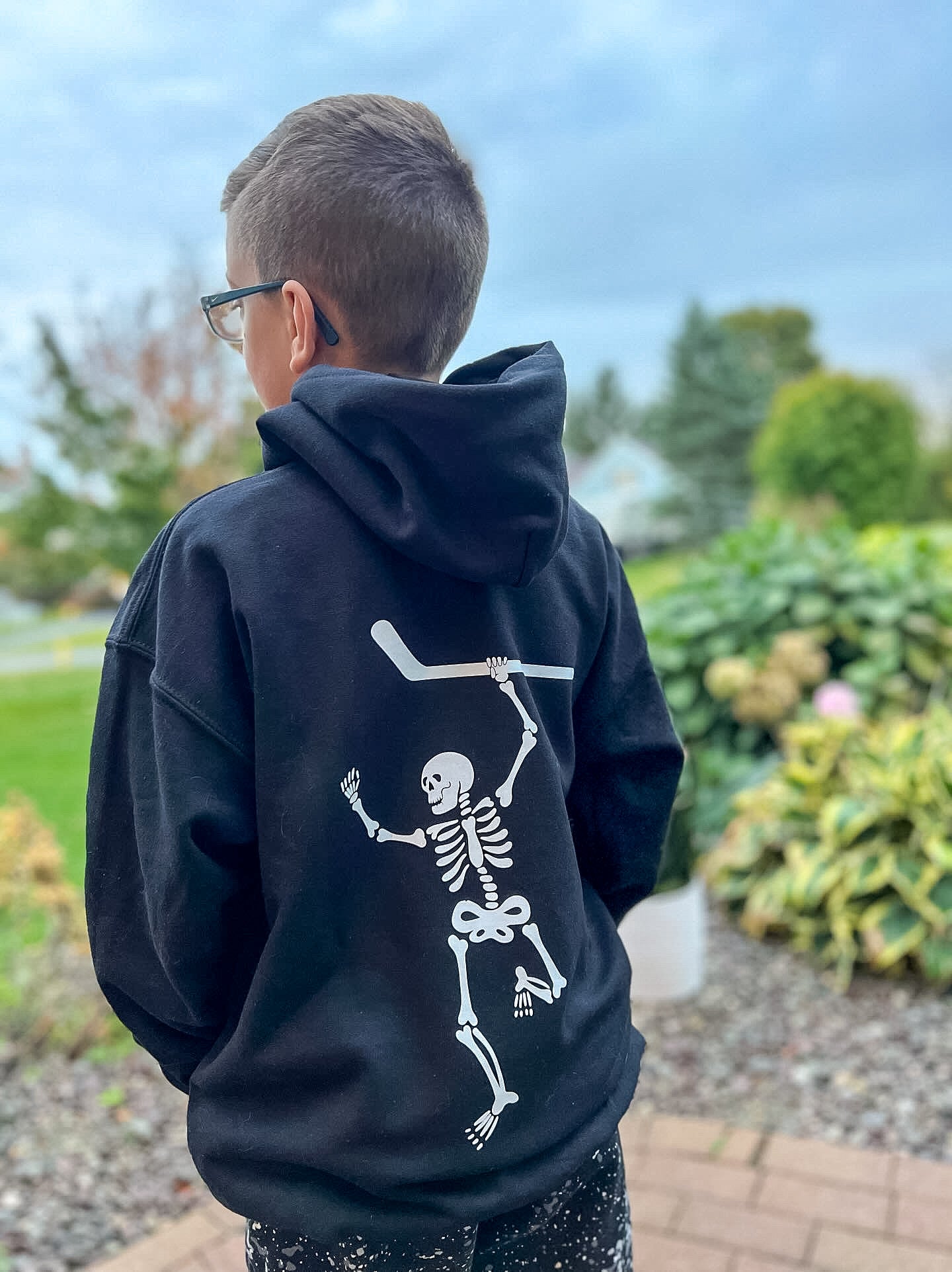 Dancing Skeleton Youth Hoodie