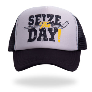 Seize The Day Trucker Snapback - Black