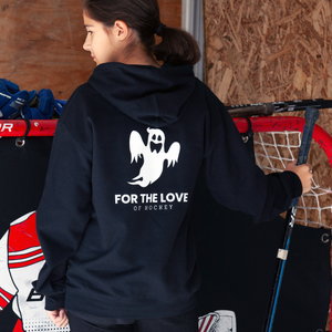 For the Love of Hockey Boo Adult Unisex Hoodie