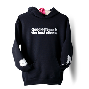 Defense Hockey Player Hoodie1