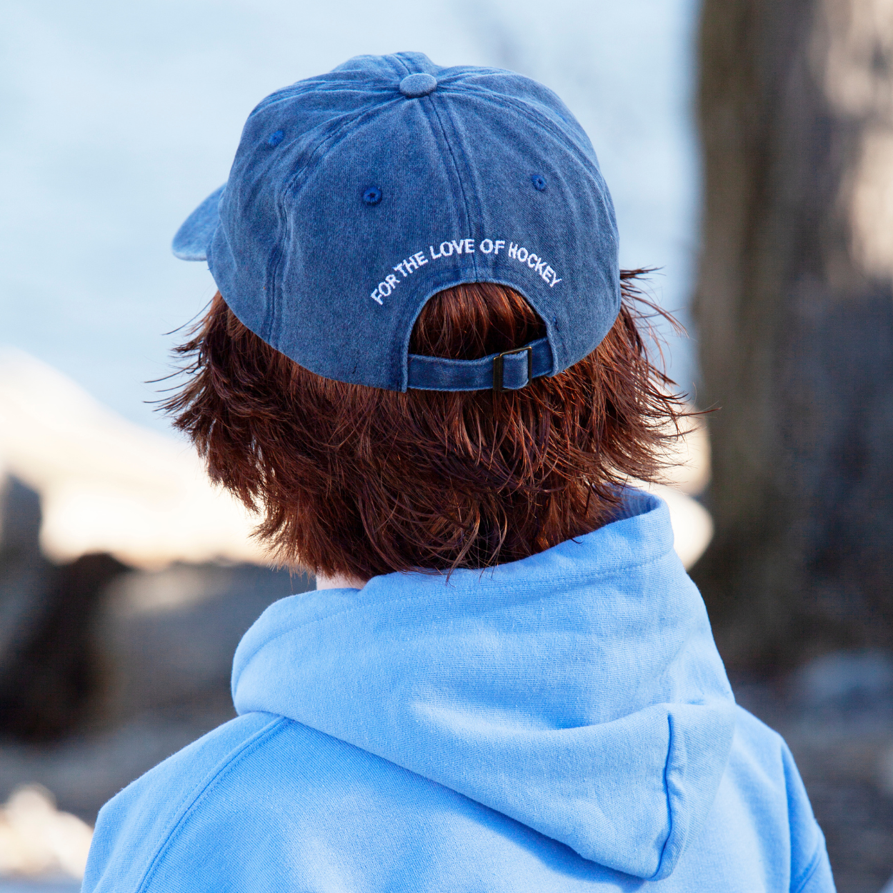 hockey dad cap in ambient light - ice hockey lifestyle hat