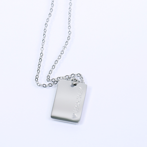 Hockey Mom Necklace silver