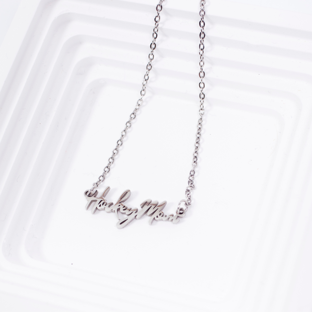 Hockey Mom Stainless Steel Necklace