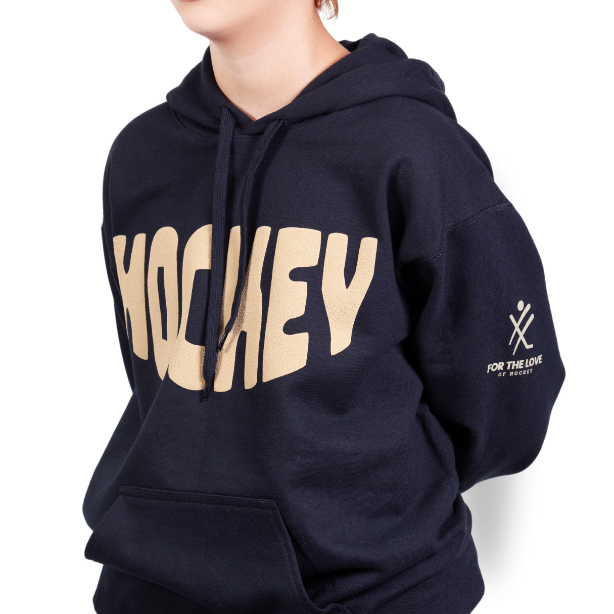 Hockey textured adult unisex hoodie 