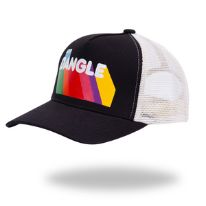 Lets Dangle Hockey Baseball Cap Black and White