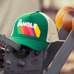 Lets Dangle Hockey Baseball Cap Green - product shot in natural light