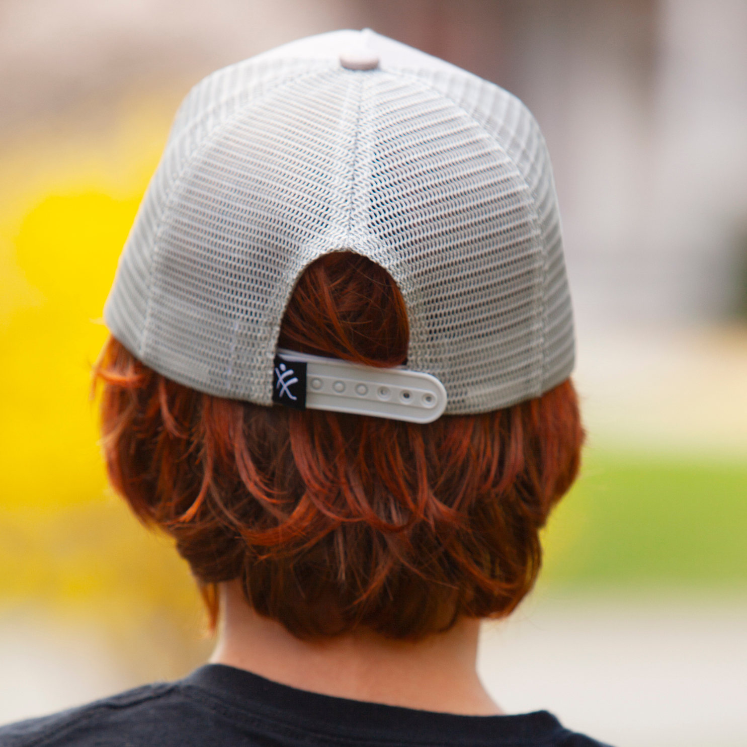 Lets Dangle Hockey Baseball Cap Grey - back model view