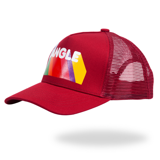 Lets Dangle Hockey Baseball Cap Maroon - side product view