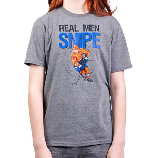 Real Men Snipe - Lightweight Youth Tee