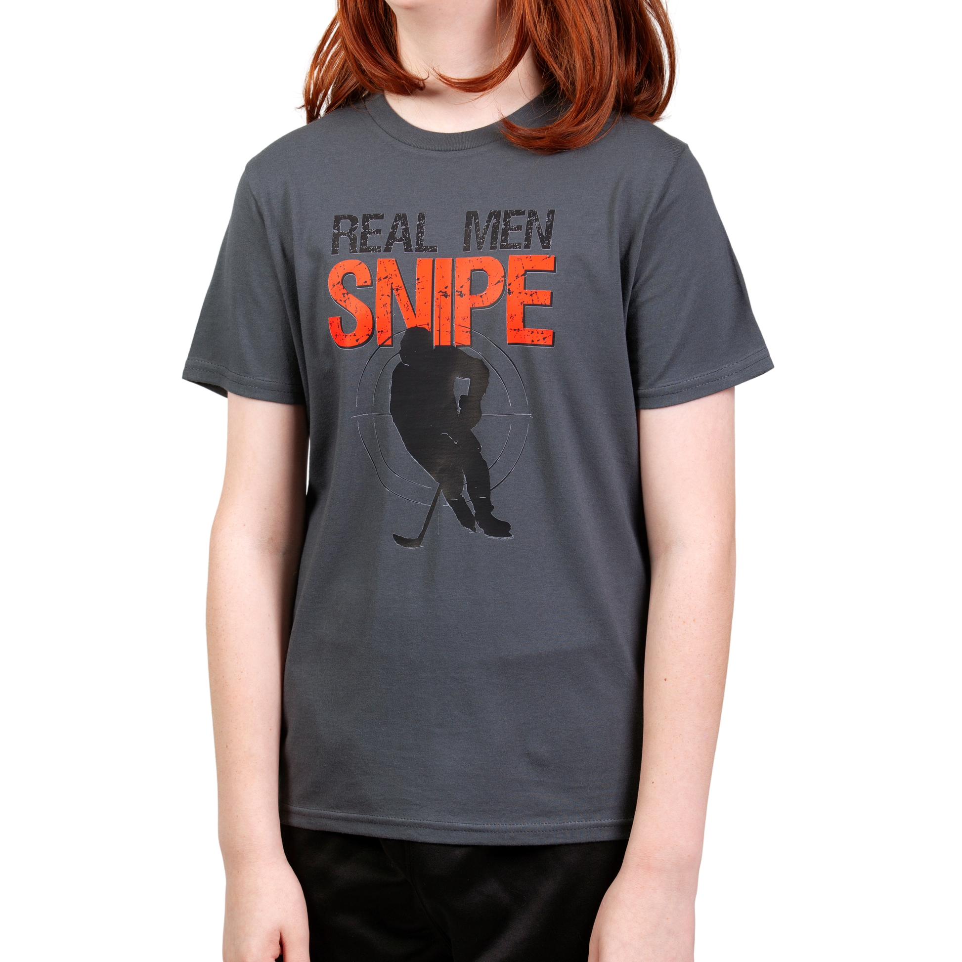 Real Men Snipe - Lightweight Youth Tee