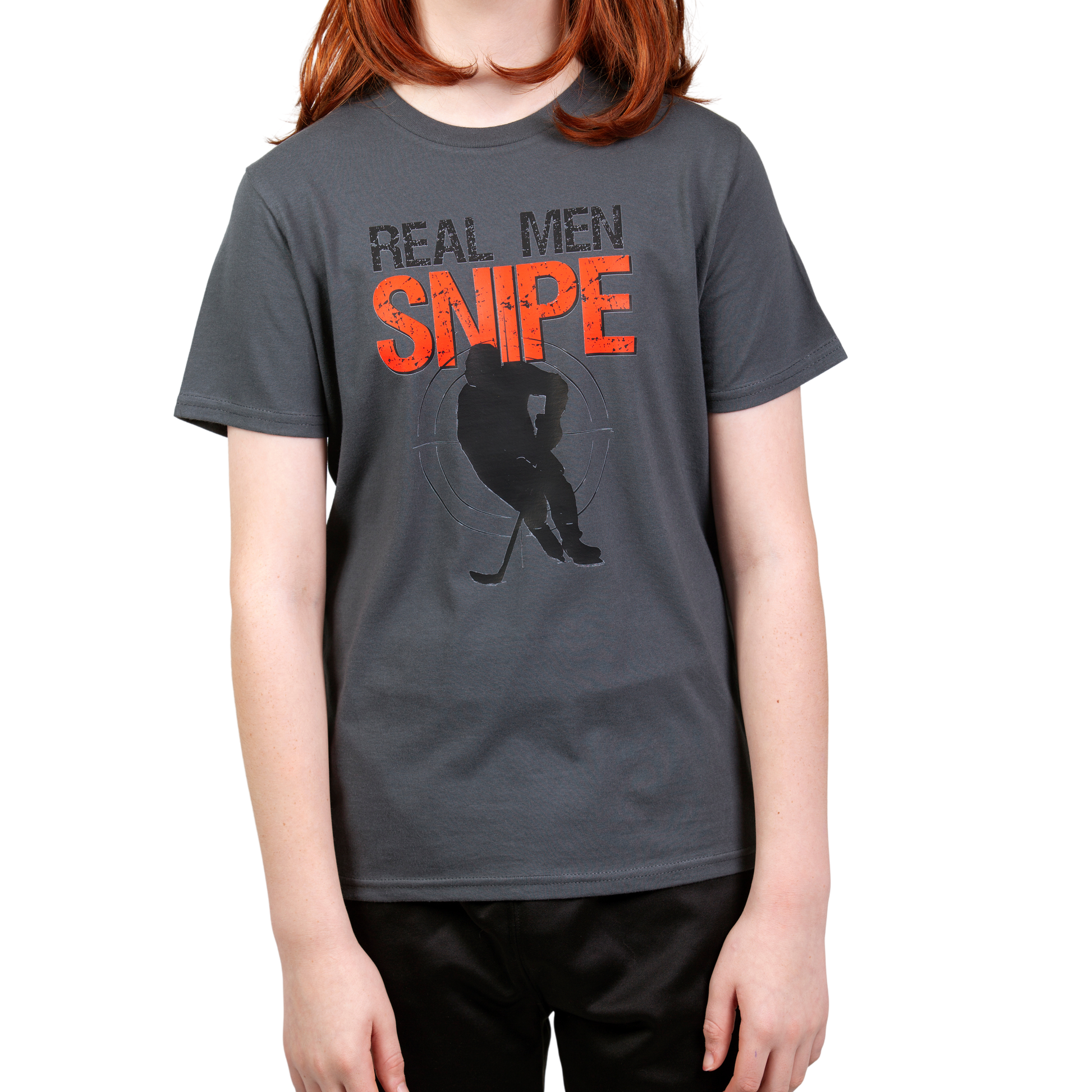 Real Men Snipe - Lightweight Youth Tee