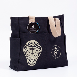 The Perfect Hockey Mom Tote Bag with Zipper and Oversized Pockets For the Love of Hockey