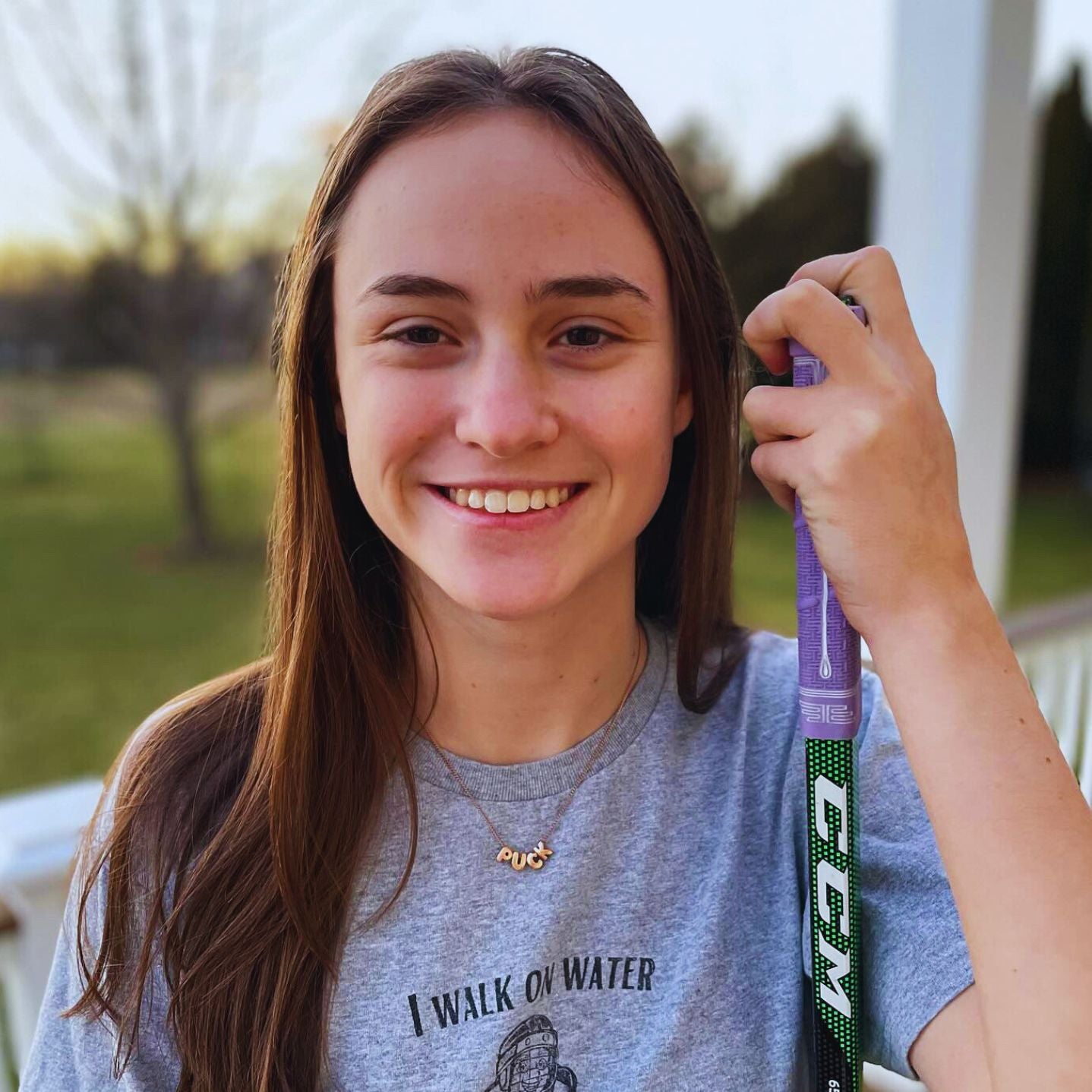 Puck Hockey Necklace