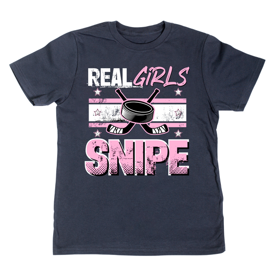 Real Girls Snipe Hockey Tee for Girls 