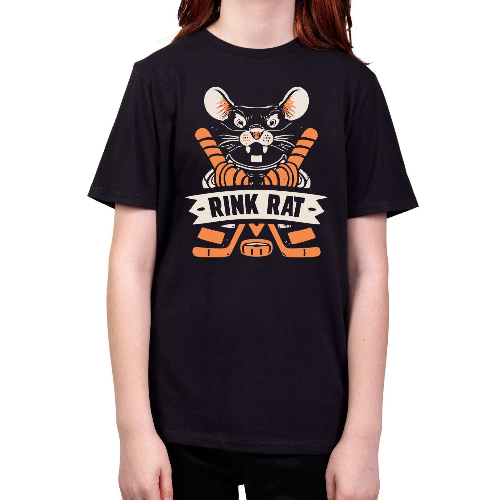 Rink Rat Two-Color Print - Lightweight Youth Tee