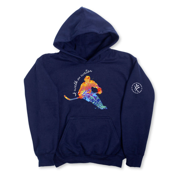 I Walk on Water Youth Hockey Hoodie