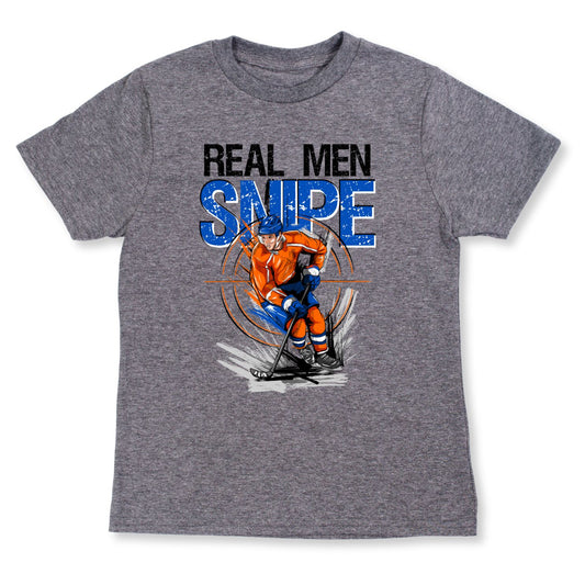 Real Men Snipe - Lightweight Youth Tee