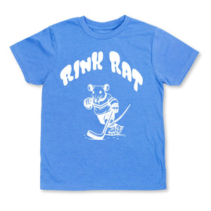 Rink Rat Large Print - Lightweight Youth Tee - White