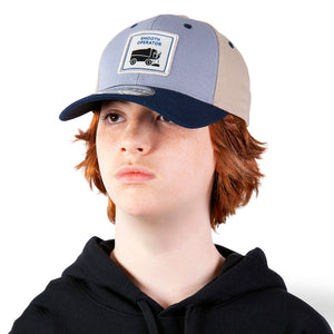 Smooth operator hockey lifestyle hat in studio on model