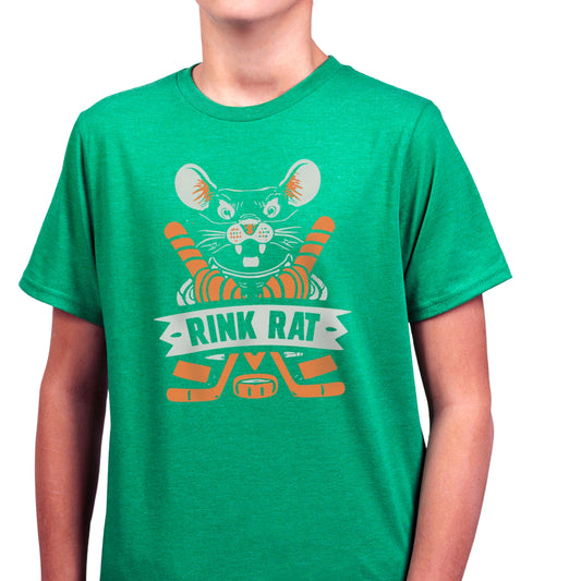 Rink Rat Two-Color Print - Lightweight Youth Tee