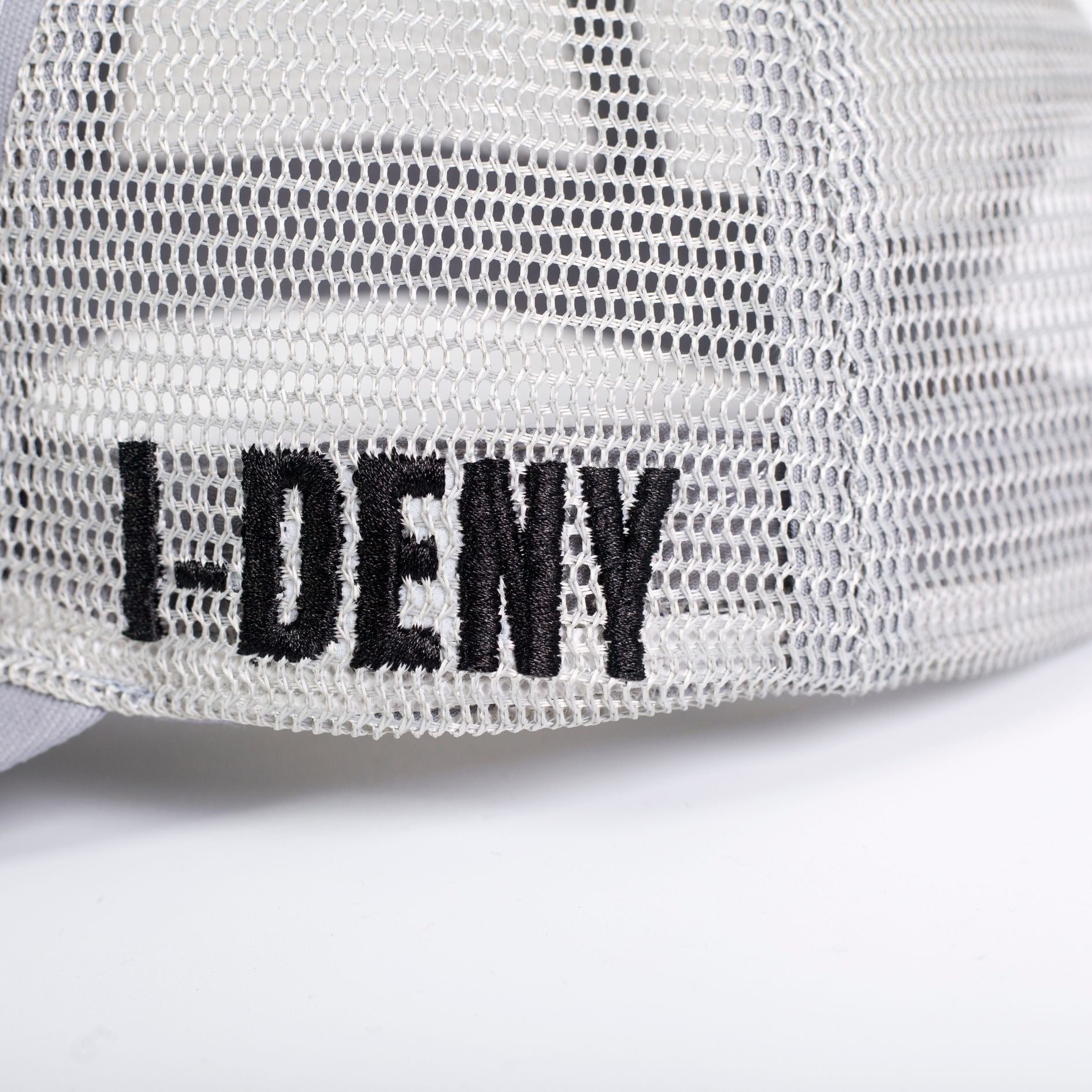 I-Deny Red Mask Hockey Goalie Hat - Low Profile