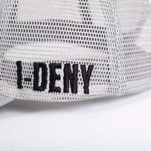 I-Deny Red Mask Hockey Goalie Hat - Low Profile