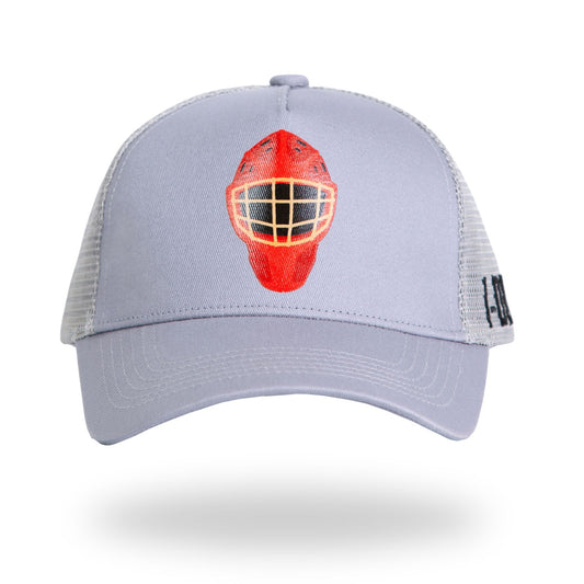 I-Deny Red Mask Hockey Goalie Hat - Low Profile