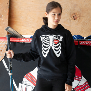 Halloween hockey hoodie for kids