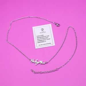 Hockey Mom Stainless Steel Necklace